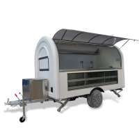 Street pizza food truck, United Kingdom standard commercial mobile sales trailer,  food cart with display function